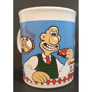 Vintage Wallace & Gromit Coffee Mug 1989 Tea & Toast Scene